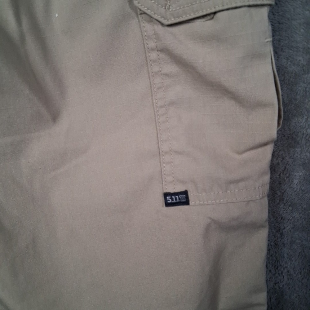 5.11 Tactical Regular Fit Cotton Canvas Cargo Pants Men 32x30 Khaki Beige - Picture 7 of 9